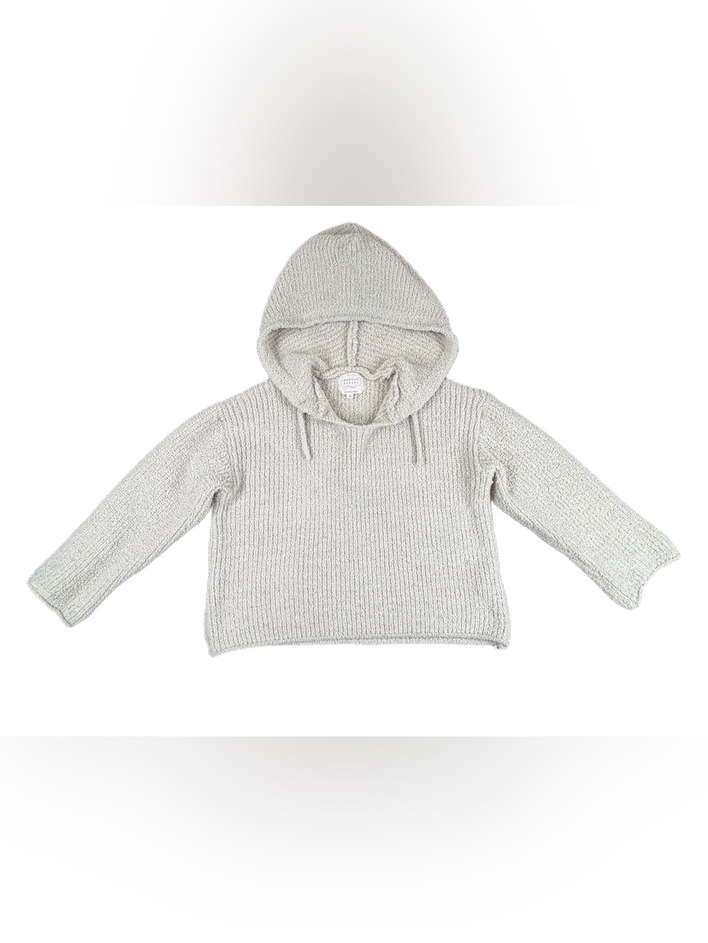 HANNAH BANANA Grey Chenille Mid-Length Hoodie- 8